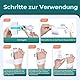 TENICORE Hallux Valgus Korrektur Einstellbarer Knopf Hallux Valgus Schiene Zehenspreizer für Großzehe Begradigen 1 Stück Dick Silikon Zehentrenner Aktualisierte Fassung