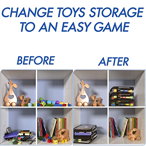 Toy Storage Bag With Zipper - Small Toy Organizer - Waterproof Zippered Storage Bag For Puzzle - Reusable Game Bag - Clear Cosmetic Bag - Compression Packing Cube - Travel Toiletry Case - Makeup Pouch #TOP1