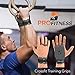 ProFitness 2 Hole Leather Cross Training Gymnastic Grips - Non Slip, High Grip Palm Protection with Wrist Wrap Support for Pull Ups, Kettlebells, WODs (Large 5