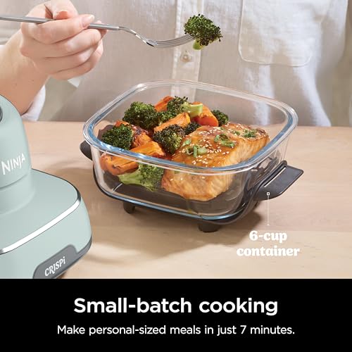Ninja Air Fryer Review: Is It Worth It in 2025? 5 Ninja Crispi Air Fryer, Microwave, Freezer & Dishwasher Safe, Non Toxic Glass Portable Cooking System, 4 QT & 6 Cup Glass Containers with Storage Lids, Easy Meals, Air Fry, Bake, Green, FN101SG