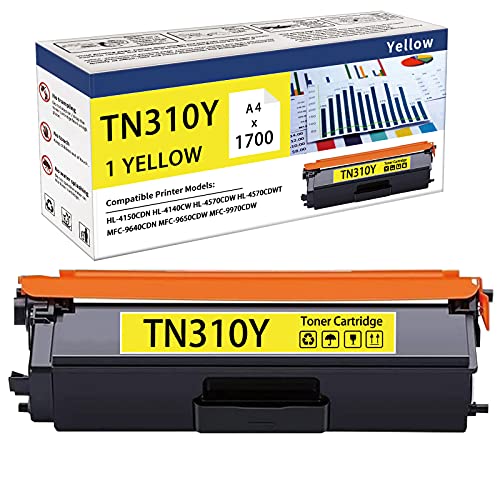 HOBBYUNION Compatible Toner Cartridge Replacement for Brother TN310 TN-310Y(Yellow,1-Pack) HOBBYUNION Compatible Toner Cartridge Replacement for Brother TN310 TN-310Y(Yellow,1-Pack)