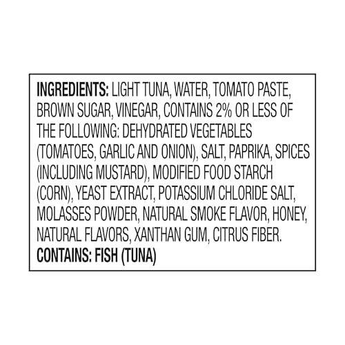 Image of StarKist Tuna Creations Honey BBQ, 2.6oz Pouch, 24-Pack | 14g Protein Per Serving, Wild Caught, Shelf Stable Seafood, Gluten Free, Soy Free, No Draining, Ready to Eat for Salads