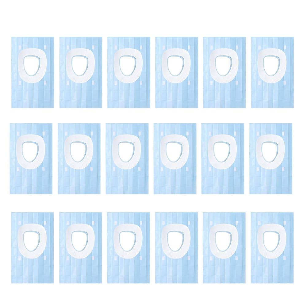 UDSKNV[KSL Travel Seat Cover 50 Pack Toilet Seat Covers Disposable 16x24 Inch XL Portable Toilet Liners for Outdoors, Hotel
