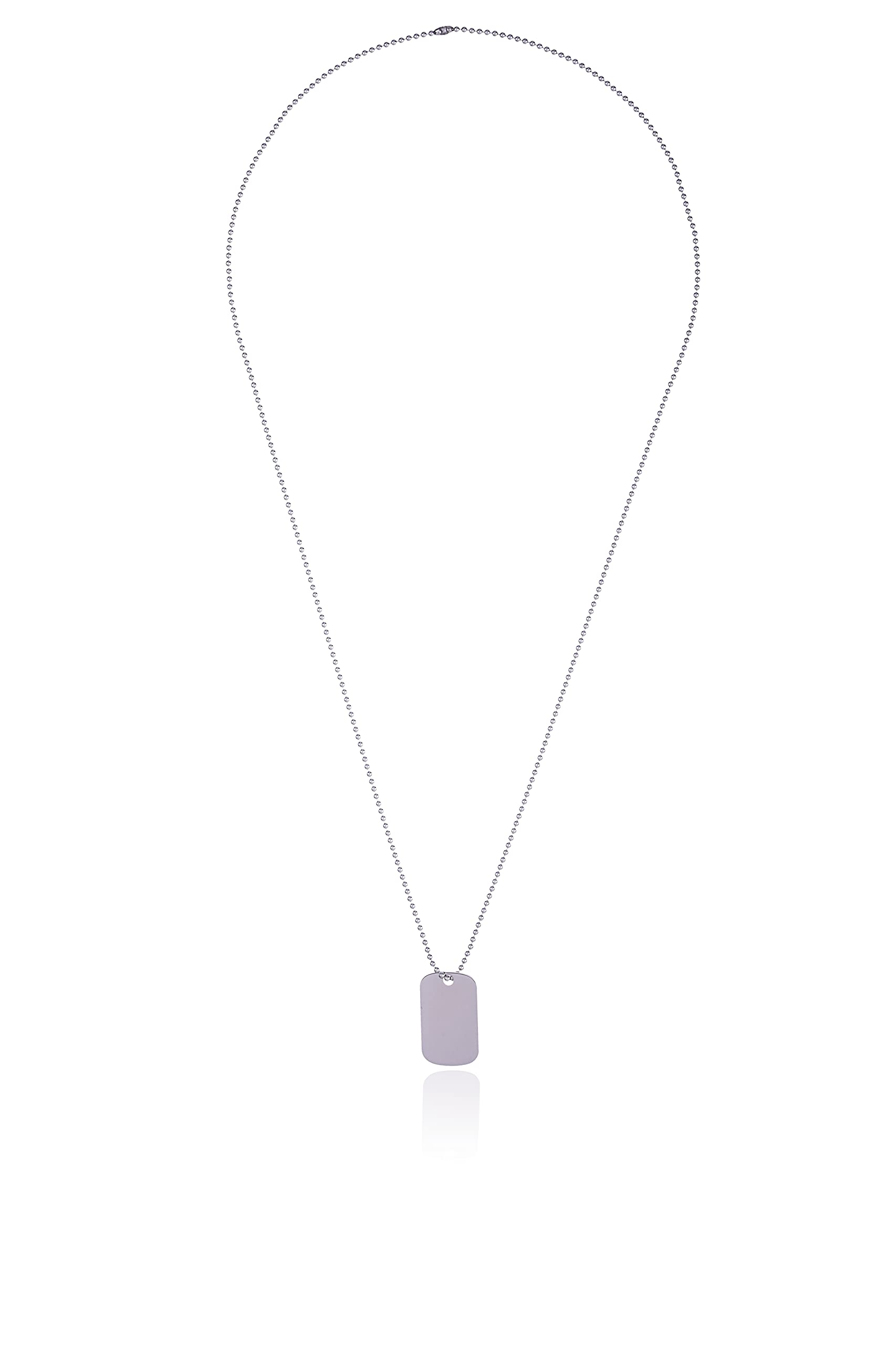 Sakrami Collana in Argento 925 con Piastrina Incidibile – Gioiello Elegante Uomo, Ragazzo – Idea Regalo per Compleanno, Anniversario, Natale, Festa del Papà + Confezione Regalo Personalizzata