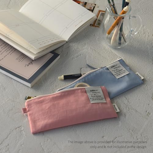 Image of Monolike Archive 247 Flat Pen Case, Sky - Pencil Pouch, Portable Pencil Bag, Pencil Case, Office Pouch case, Pen case
