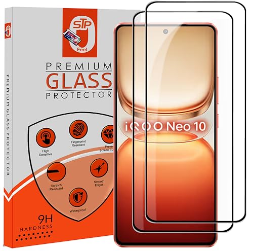 Image of Premium HD+ Tempered Glass Screen Protector Guard Compatible For IQOO Neo 10 5G / IQOO Neo 10R 5G (6.78 Inch, Pack of 2) | Edge to Edge Coverage With Easy to installation kit for Smartphone