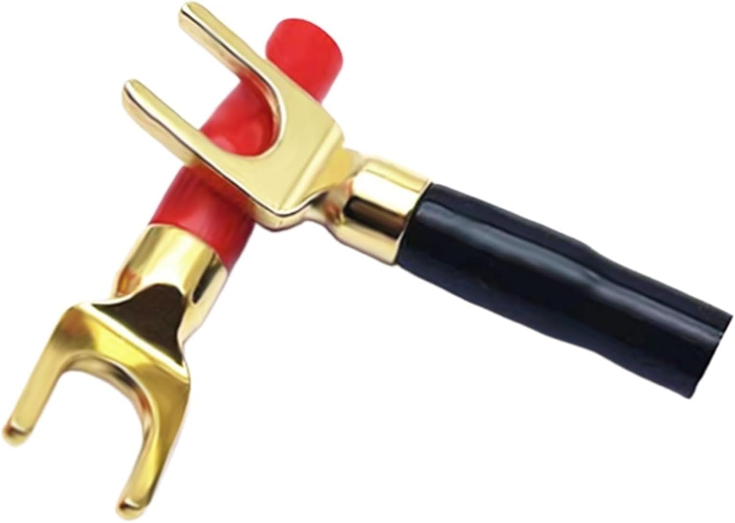 8Pcs/Lot Y Banana Connectors Jack 24K Gold Plated Speaker Wire Connector Screw Locking Audio/Video Banana