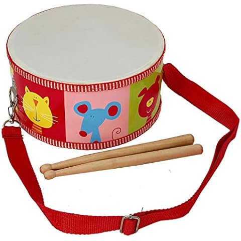 MLI Tambor de Madera para Niños FOREST TGC Correa y Baquetas Cover
