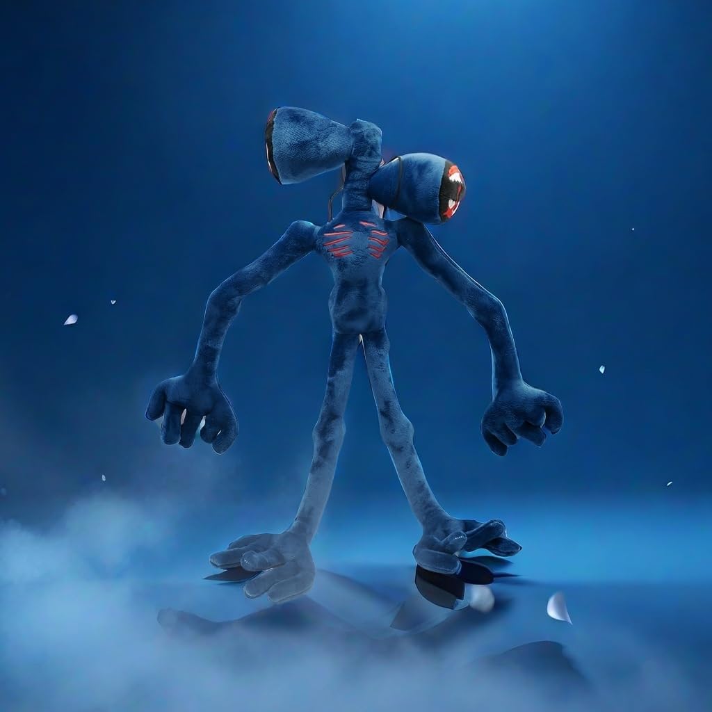 Siren Head Plush Toy - New Series Siren Head with Built-in Steel Wires and Limbs Can be Posed - Cartoon Cat Dog Rabbit Plush Toy for Christmas Halloween Birthday Party