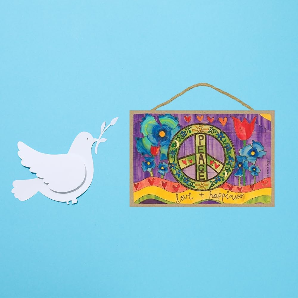 Amazon.com: SJT ENTERPRISES, INC. Peace Love & Happiness 7