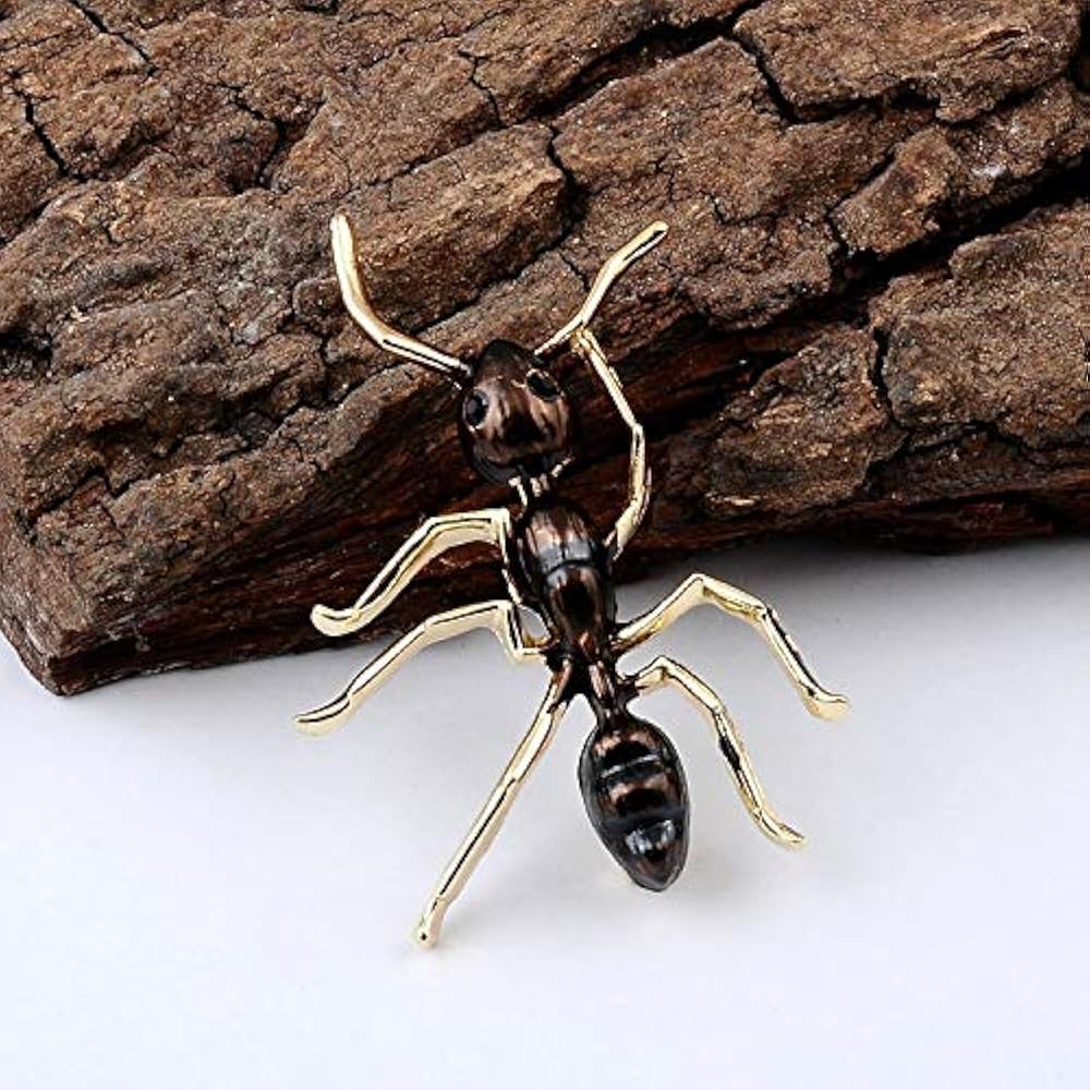 Amazon | Caiyao ビビッドアリブローチ エナメル かわいい 昆虫