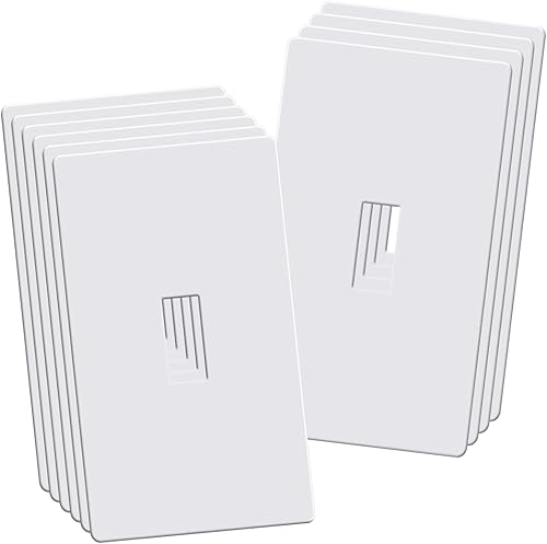 Miniatura 9 de Aadniee Placas de pared para interruptor de palanca sin tornillos, cubiertas de salida seguras para niños, tamaño estándar de 2.92 x 4.68 pulgadas,