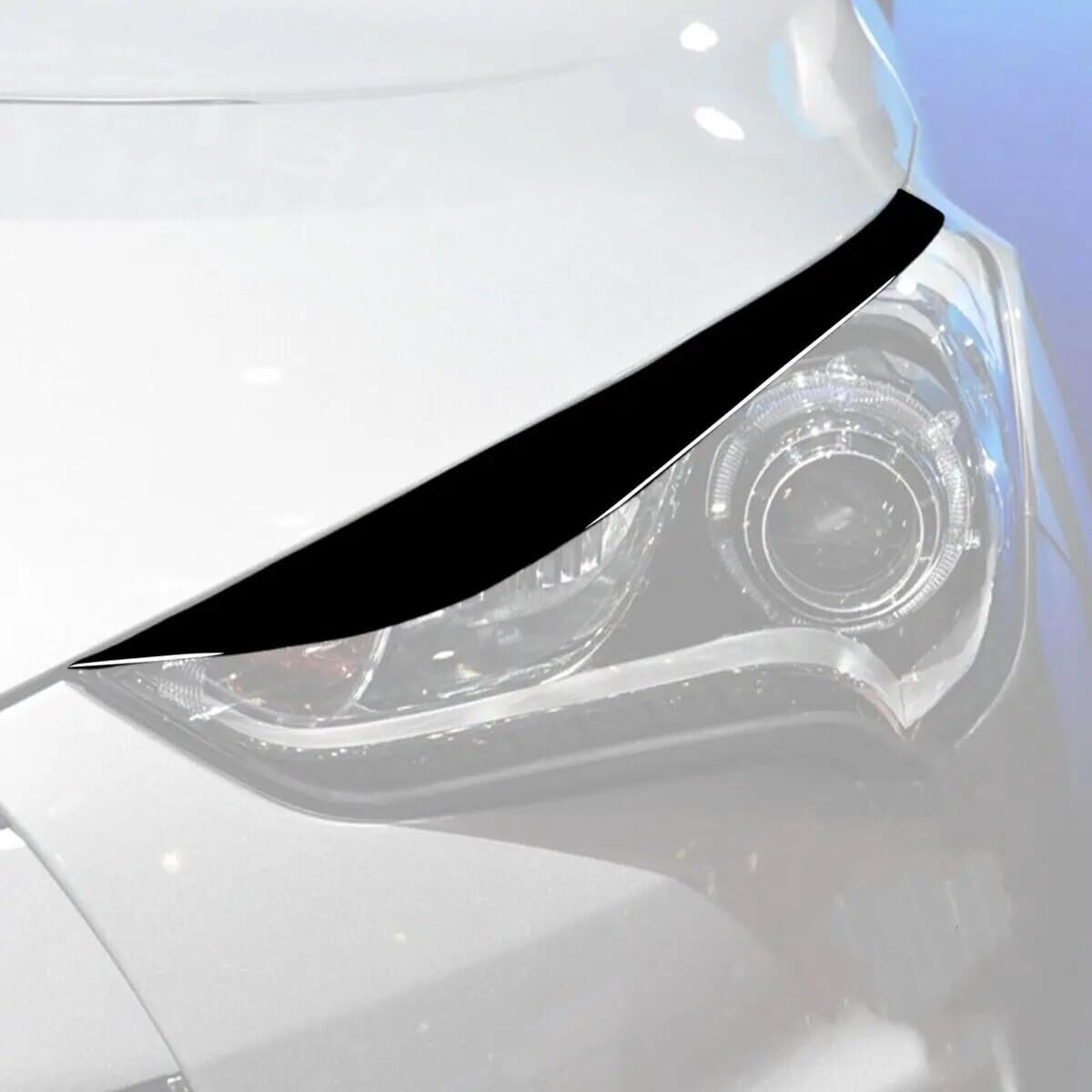 Dla Hyundai, dla Veloster 2011-2017 czarny błyszczący przedni