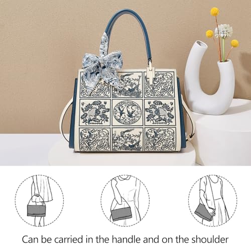 Image of FOXLOVER Medium Tote Bag for Women Designer Vintage Satchel Handbags Top-handle Purses