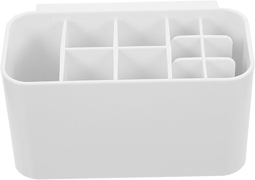 Healifty Porta cepillos de dientes para baño, soporte eléctrico para cepillos de dientes montado en la pared con 6 ranuras para cepillos de dientes,