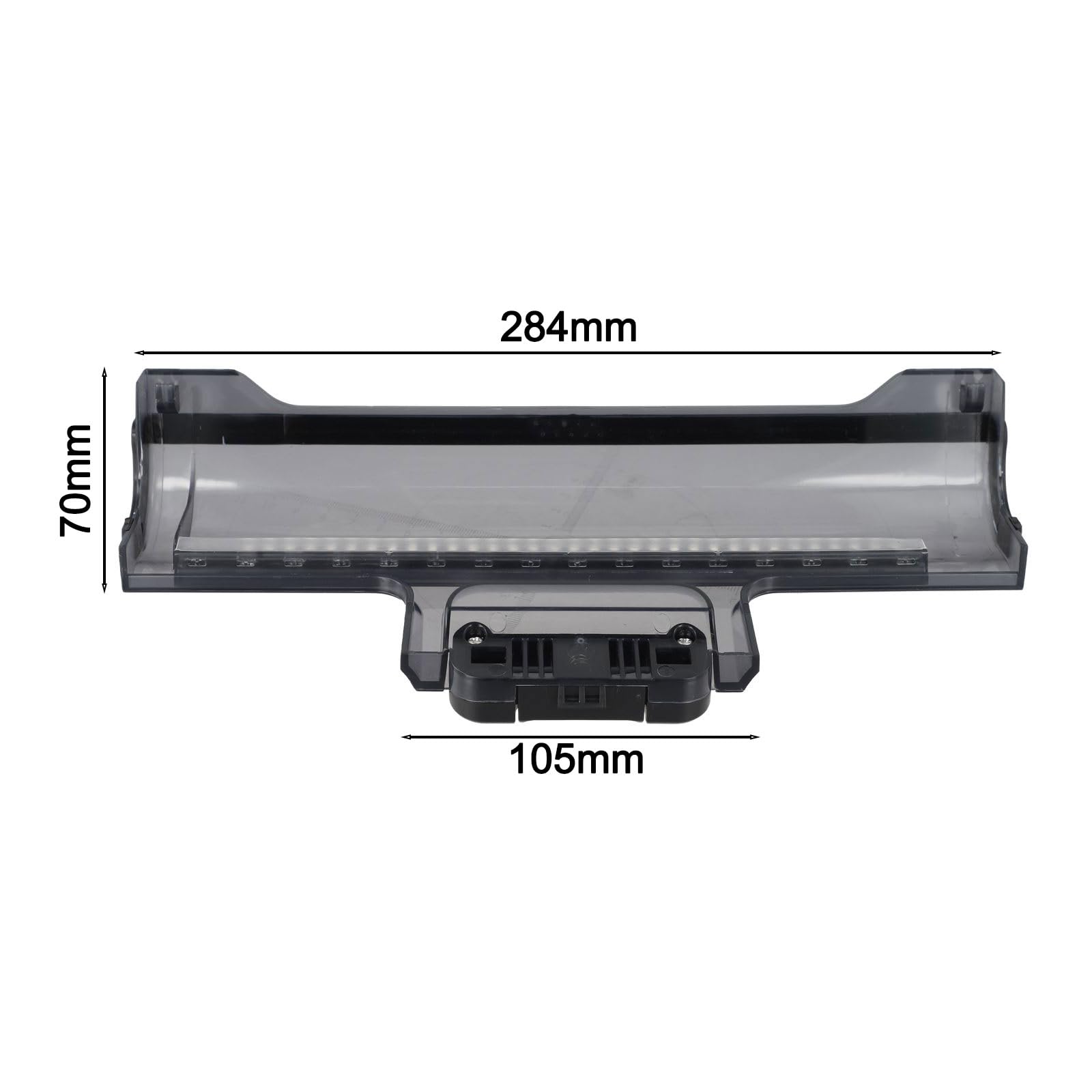 Hauptbürstenabdeckung als Ersatzteil für Tineco Floor S3 Staubsauger mit Anti-Wrap-Bodenschutzpad, einfache Montage Dank Schnalle, Polycarbonat