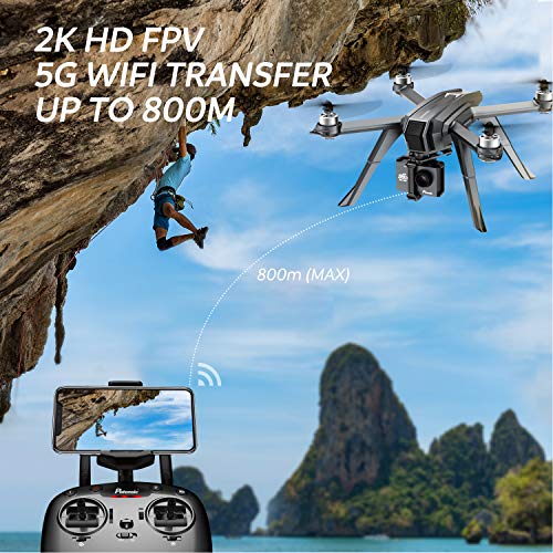 Potensic D85 FPV GPS Drone with 2K HD Camera Live Video, 5G WiFi RC Quadcopter Brushless Follow Me - Thumbnail 6