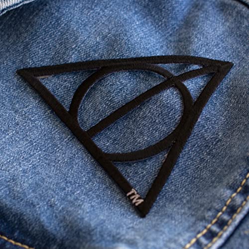Simplicity Harry Potter Deathly Hallows Applique Iron-On Patch For Clothing, Jackets, And Backpacks, 3.25" W X 2.125" H #TOP2