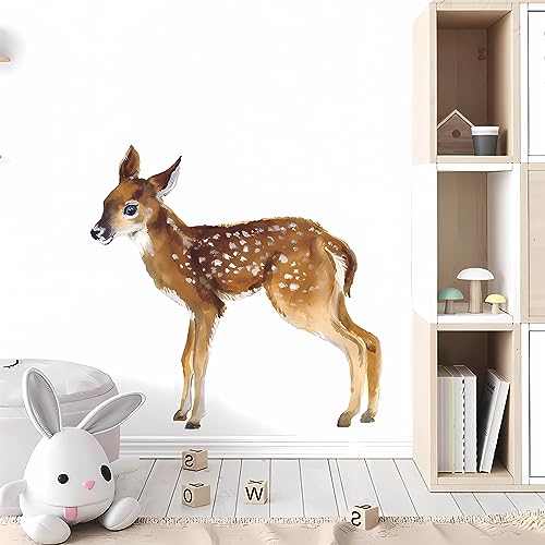 Vinilo Decorativo Infantil Ciervo Ciruela Pequeña miniatura 4