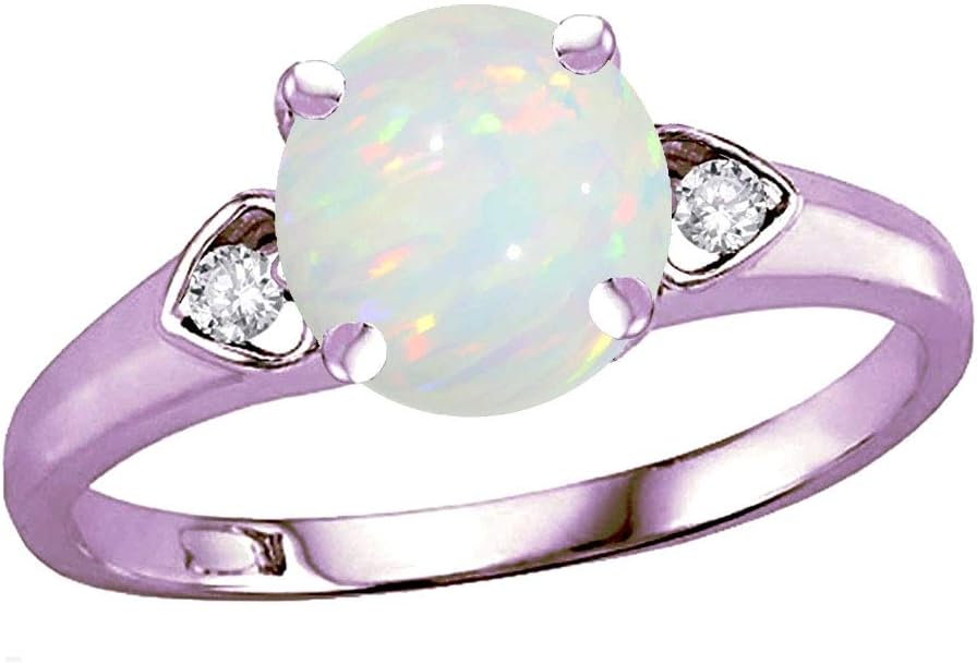 Star K 10k Rose Gold Round 7mm Three 3 Stone Heart Engagement Promise Wedding Ring