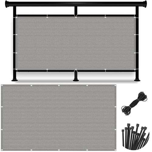 Ecran D'Intimité Extérieur Haute Densité Gris Clair - Balcon 170x175 cm