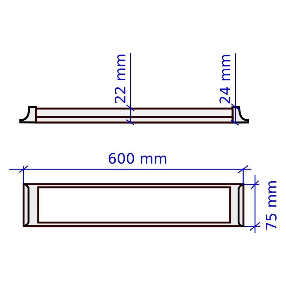 JANDEI - Confezione da 2 schermi LED integrati, 18W, lunghi 60 cm, alta luminosità con 1500 lumen, bianco neutro 4200K, illuminazione a 120°. Ideale per aree di lavoro, casa, garage