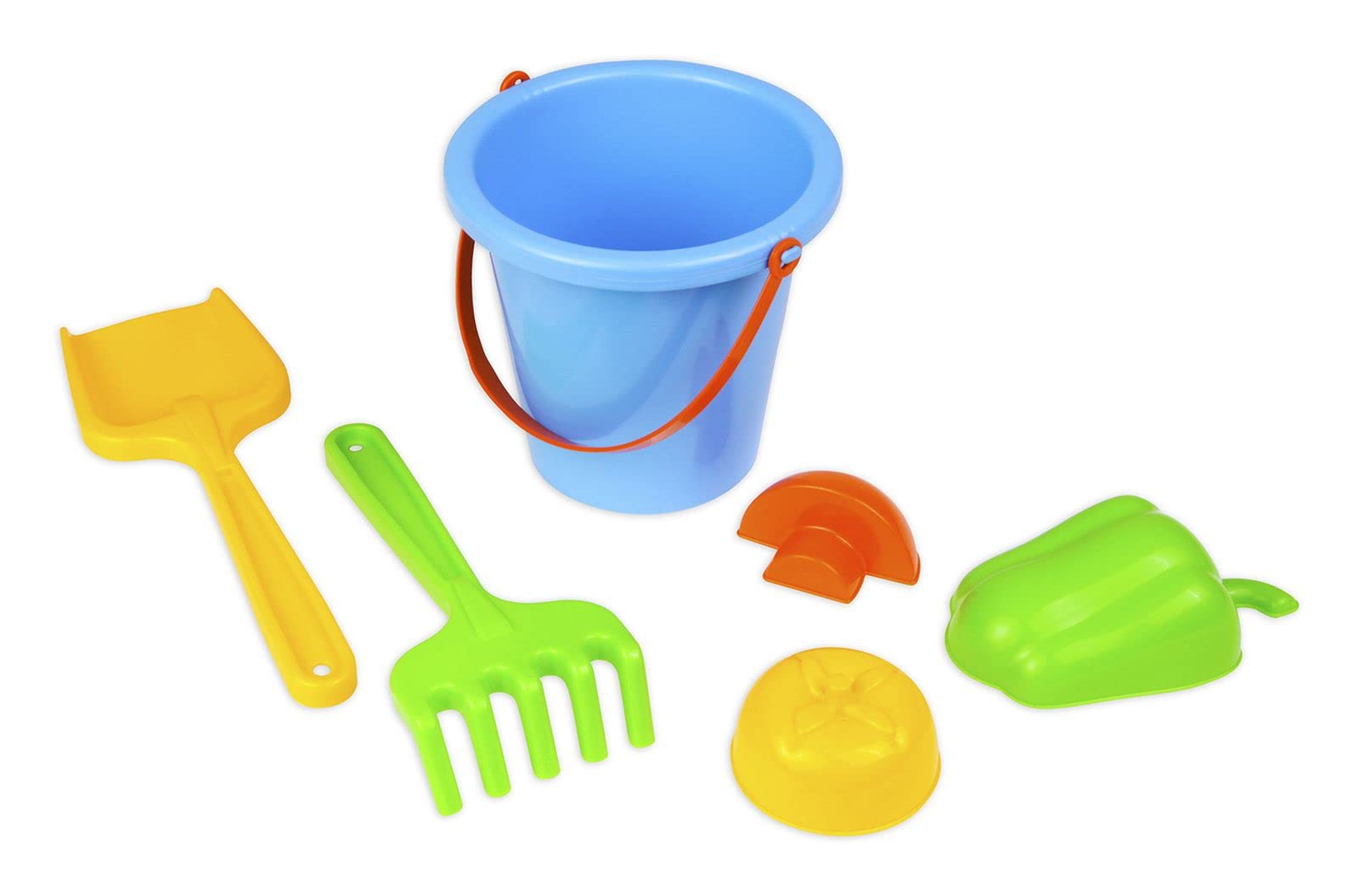 Lena Happy Sand 05416 Happy Sand Set de 7 pièces Ensemble de sable avec seau, passoire, 3 moules (agneau, canard, cochon), râteau et pelle, jouet de sable pour enfants à partir de 12 mois, multicolore Lena Happy Sand 05416 Happy Sand Set de 7 pièces Ensemble de sable avec seau, passoire, 3 moules (agneau, canard, cochon), râteau et pelle, jouet de sable pour enfants à partir de 12 mois, multicolore