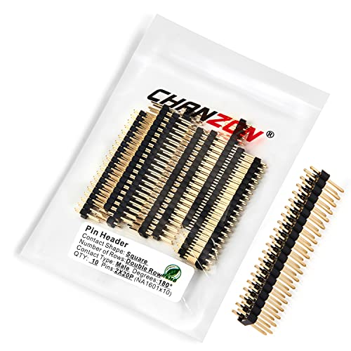 Barrette de broches dorées 2.54mm pour PCB sécable 10pcs - 7