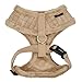 Puppia Douglas Dog Harness Over-The-Head Warm Winter Diamond Pattern Adjustable Chest for Small and Medium Dog, Beige, X-Large