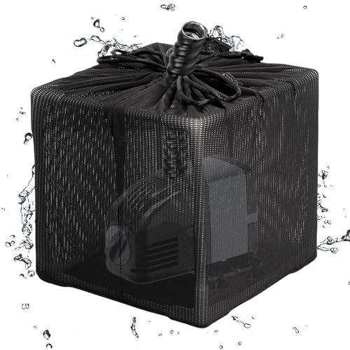 Bolsa Filtro Para Bombas - Bolsa de Malla Antiatascos con Cierre | Cubierta de Malla con Cordón para Fuentes Acuarios Peceras y Jardines Exteriores