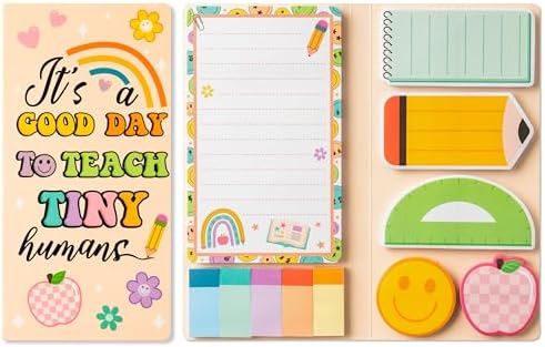 B1ykin Cute Sticky Notes Set - A Good Day to Teach Tiny Humans Se...