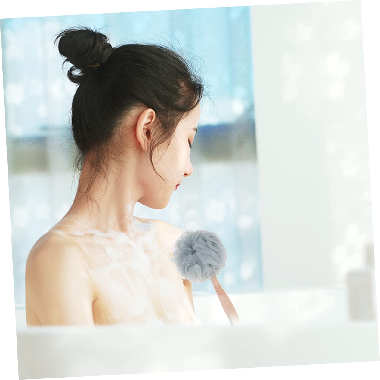 Angoily Cepillar 6 Piezas cepillo de esponja de ducha bola de ducha exfoliante puf de ducha esponjas depurador de ducha flor de baño con asa limpio toalla de baño hombre Iniciar sesión