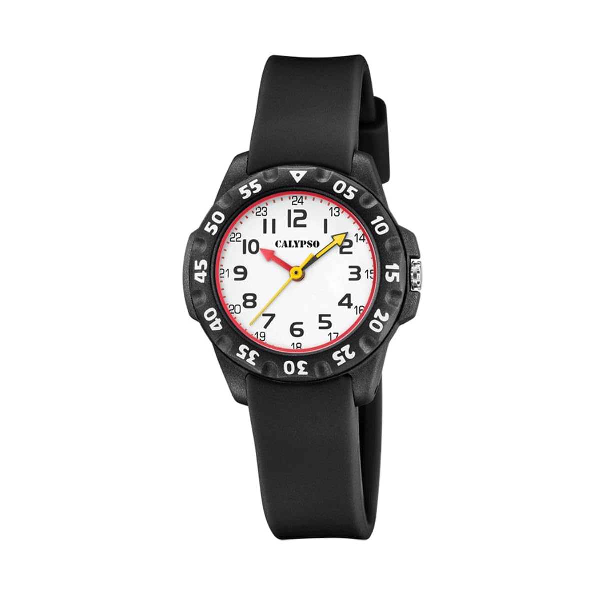 CALYPSO Reloj Infantil K5829/​6 My First Watch Caja de Caucho Multi Correa de Caucho Negro