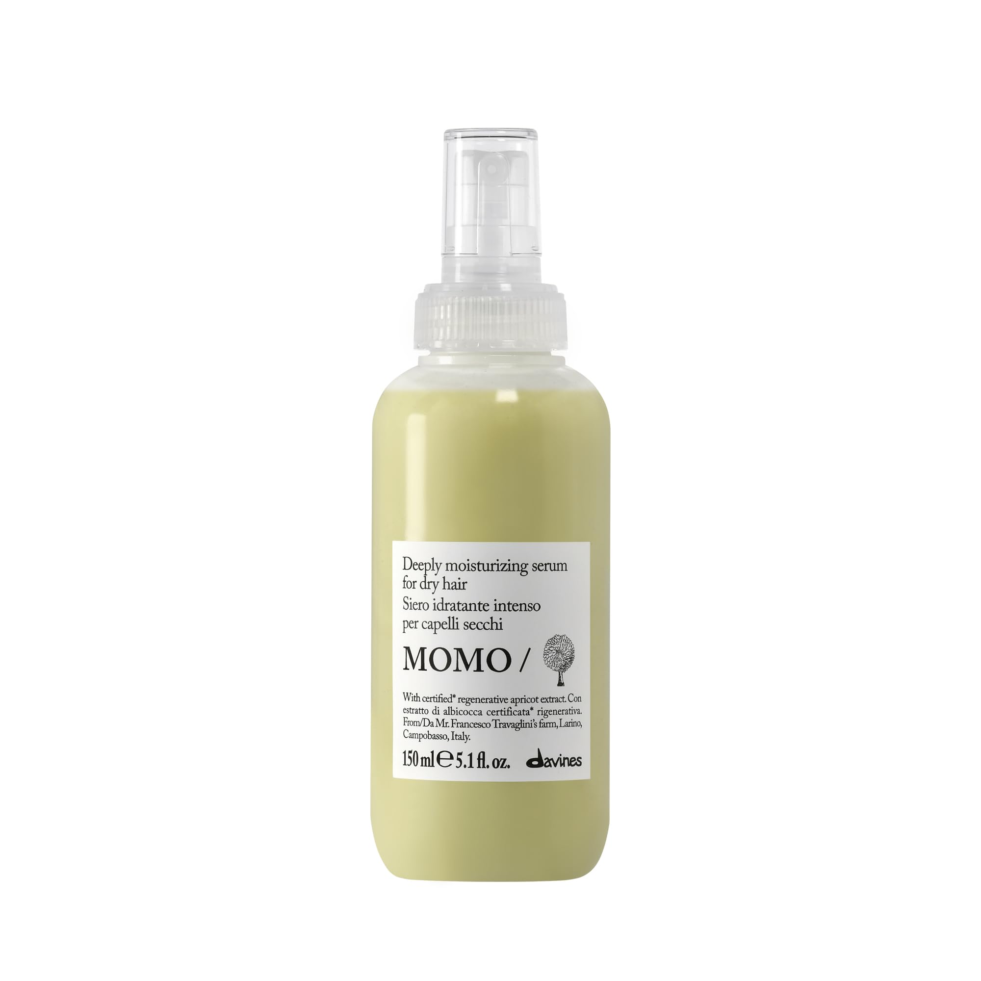 Davines MOMO Serum - Siero leggero idratante per capelli secchi o disidratati - Termoprotettore - 150 ml