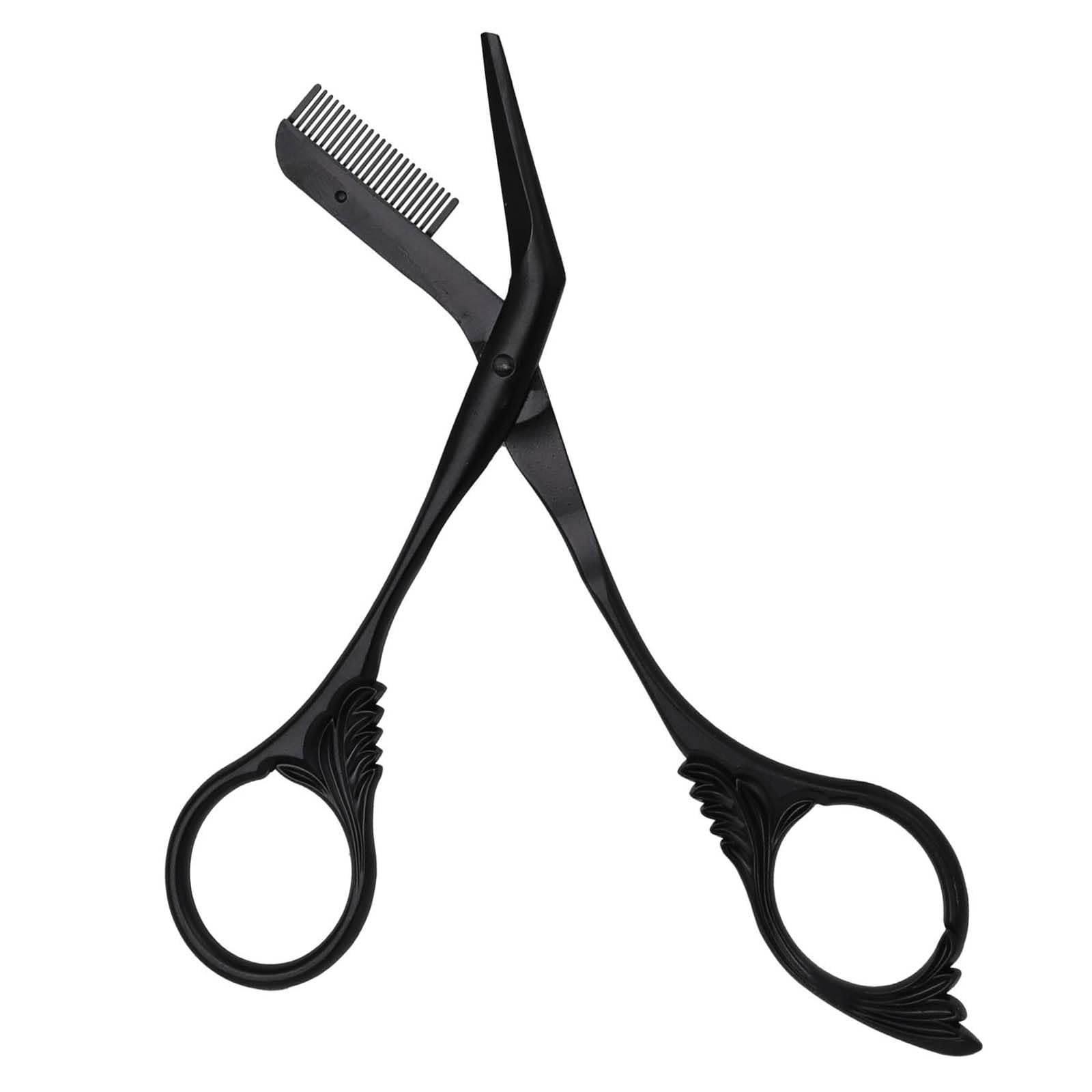 Strumenti di Bellezza 2-in-1, Taglia Sopracciglia con Pettine, Lama Acciaio Polvere 14.5cm, Per Dermaplaning Viso