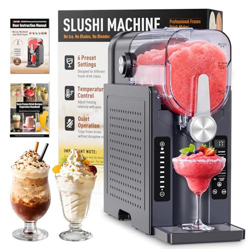 BKPPM Slushie Machine: No Ice Needed Slushy Machine for...