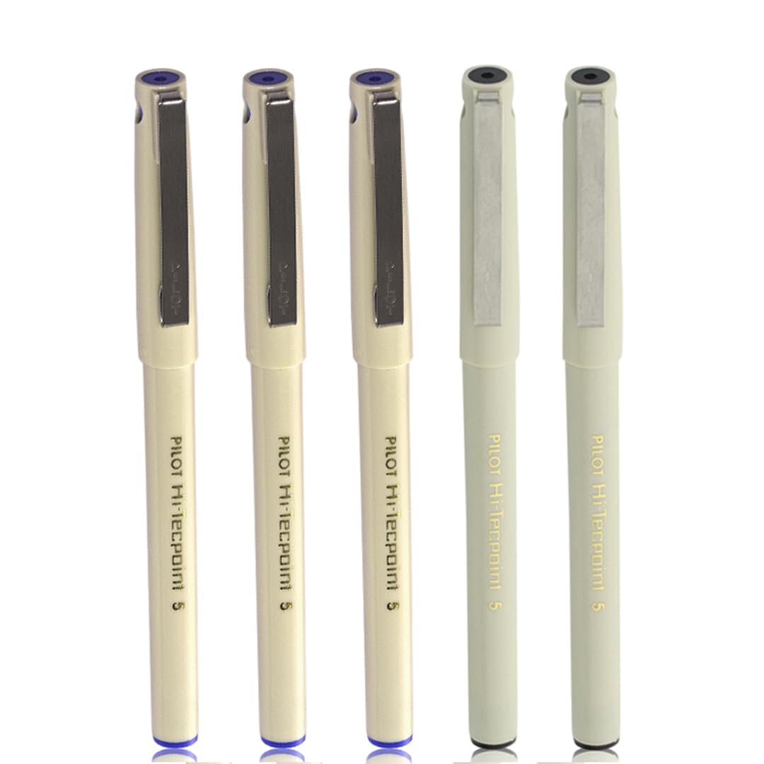 O5 Roller Ball Pen Pack of 5 (3 Blue, 2 Black) (9000030068)
