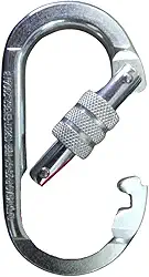 Mosquetão Oval em Aço com Rosca, 25 kN, Abertura 14mm, UltraSafe