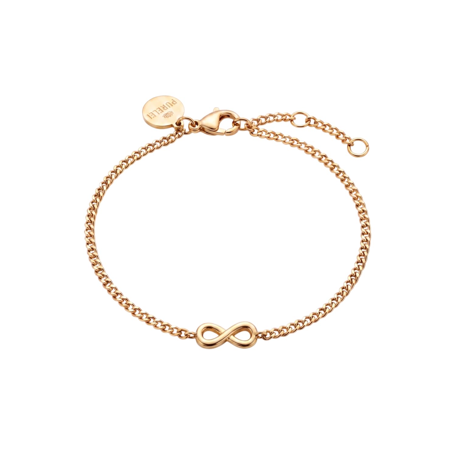 Purelei Tiny Infinity Armband (Gold) – Filigranes Damen Armband
