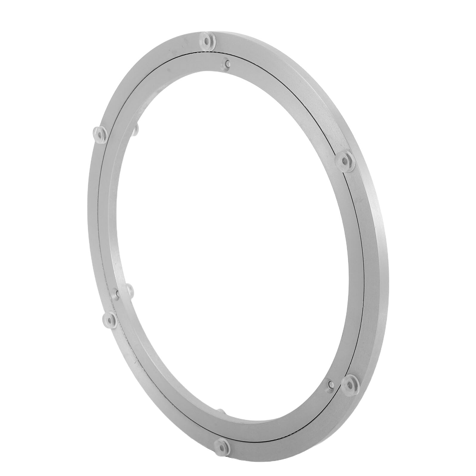 DECHOUS Plato Giratorio de Aleación de Aluminio 12 Pulgadas X 85 MM Rodamientos de Bolas de Alta Resistencia Base Giratoria Silenciosa para Mesa de Comedor Bandeja Giratoria Resistente