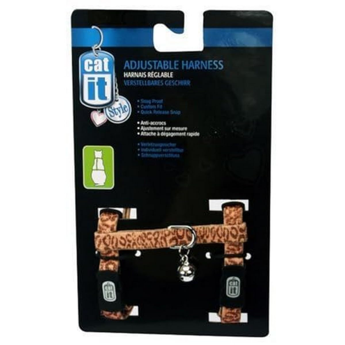 Catit Style Nylon Adjustable Cat Harness, Medium, Animal