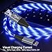 LED iPhone Light up Charger Cable, | Apple MFi Certified | USB A to Lightning Fast Charging Cord Compatible with iPhone 13 Pro Max 12 Mini 11 X XS XR 8 7P 6S 5S iPad iPod Touch More (6FT, Blue)