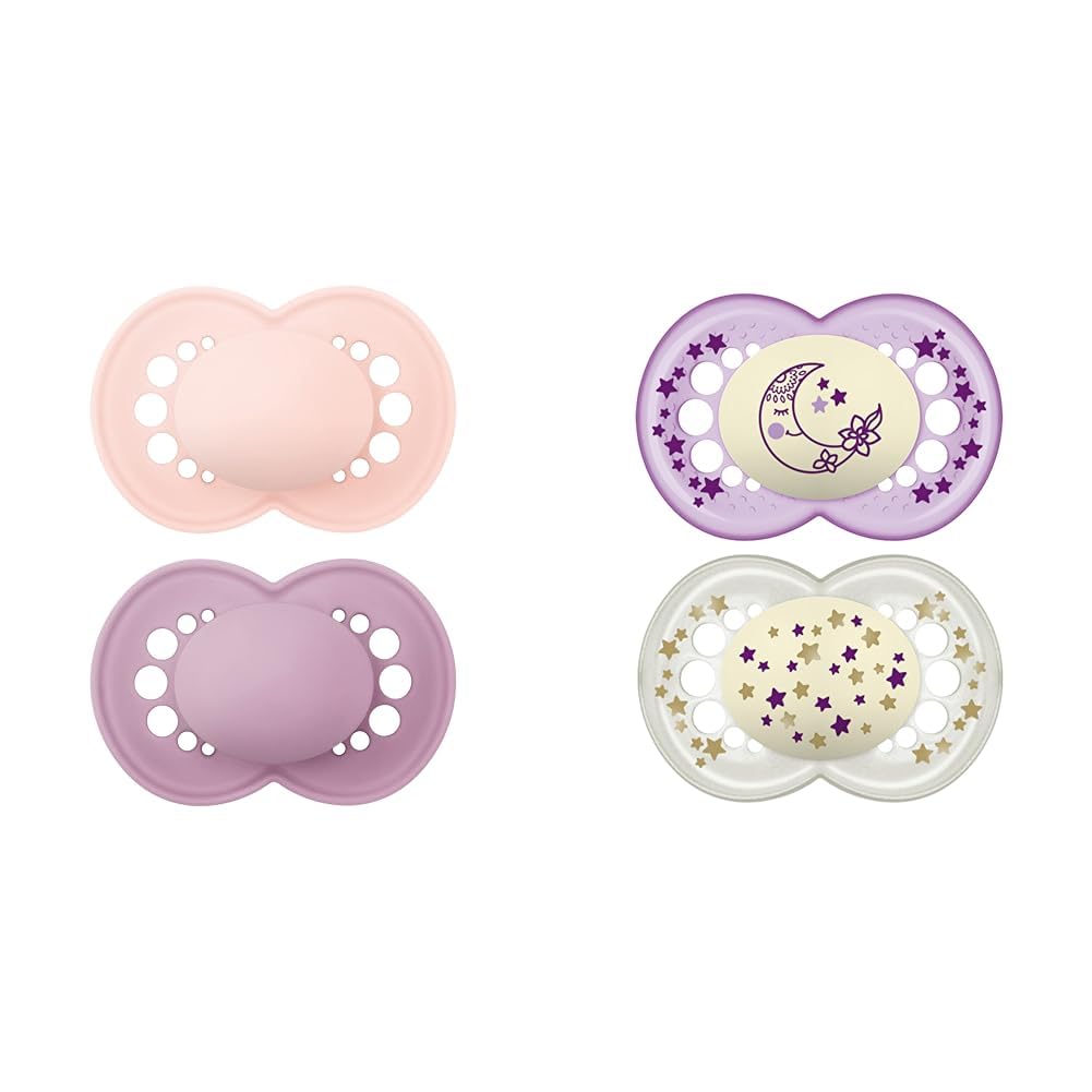 MAM Original Matte Baby Pacifier, Nipple Shape Helps