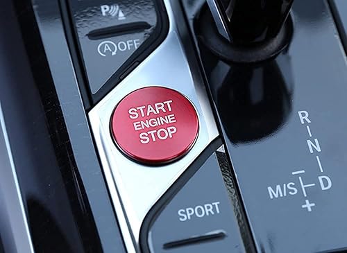 Miniatura 6 de iJDMTOY Cubierta decorativa de aluminio anodizado para motor de arranque/parada, compatible con BMW G20 3 Series, G22/G26 4 Series i4, G15 8 Series,