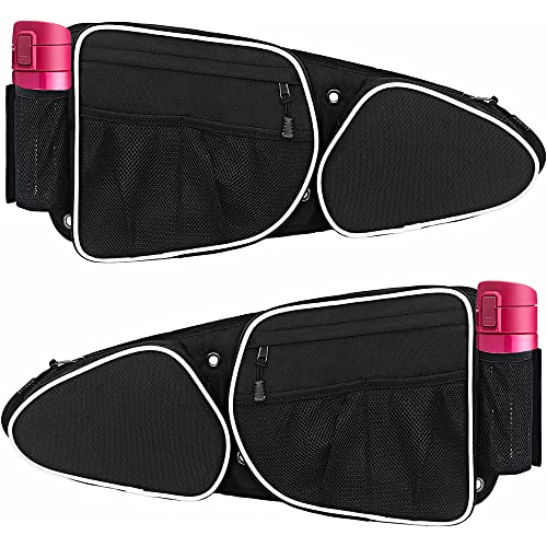 Bolsas Laterales para Puerta UTV para Polaris RZR, Juego de 2 Bolsas de Almacenamiento Laterales para Puerta Frontal compatibles con Polaris RZR XP Turbo Turbo S 1000 S900 2014-2020 (Blanco) miniatura 1