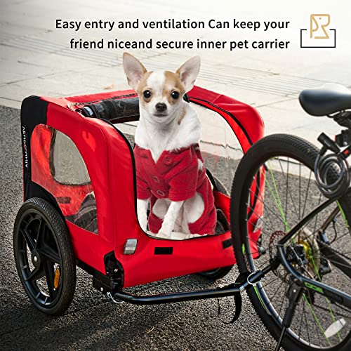 SogesHome Hundeanhänger Fahrradanhänger Fahrrad Anhänger für Hunde Reise & Transport Hundefahrradanhänger XXL Fahrradanhänger & Trolley Fahrradzubehör Haustierbedarf Pet-Stroller aus 600D Oxford