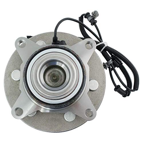 Image of TRQ Front Driver and Passenger Side Wheel Bearing and Hub Assembly Set 2 Piece Compatible with 2015-2017 Ford Expedition RWD 2015-2017 Lincoln Navigator RWD