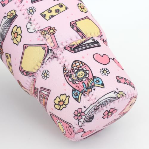 Image of 3 Pack Reusable Iced Coffee Sleeves - Xumbtvs Insulator Sleeve for Cold Beverages, Neoprene Coffee Cup Holder (Pink Patterns)