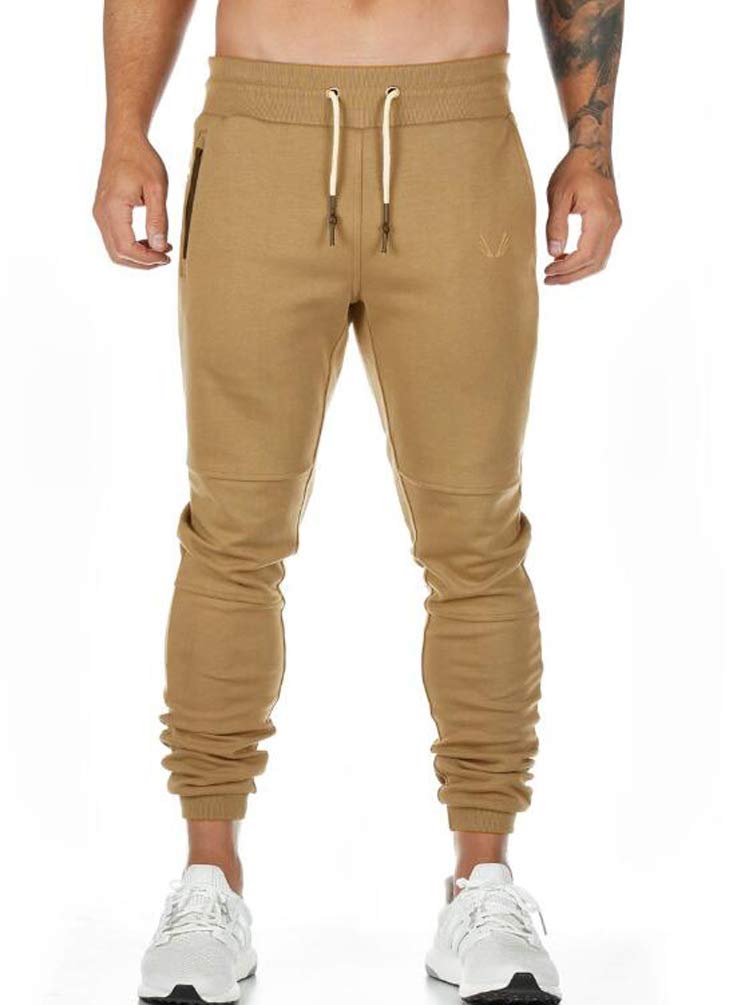 Spodnie męskie spodnie dresowe cargo chinosy fitness spodnie slim fit joggery moda uliczna spodnie sportowe młoda moda spodnie rekreacyjne, Khaki, M