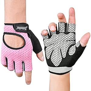 Fitself Fitnesshandschoenen voor dames en heren, ademende gewichtheffen, trainingshandschoenen voor sport, gym…